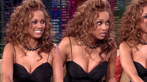 Pic: Tyra Banks in The Tonight Show with Jay Leno