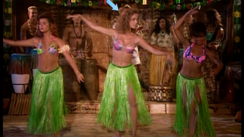 Pic: Elizabeth Berkley in Saved by the Bell: Hawaiian Style