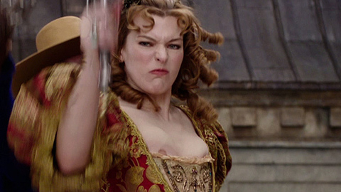 Pic: Milla Jovovich in The Three Musketeers