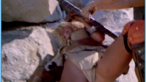 Pic: Kathleen Kinmont in She-Wolves of the Wasteland