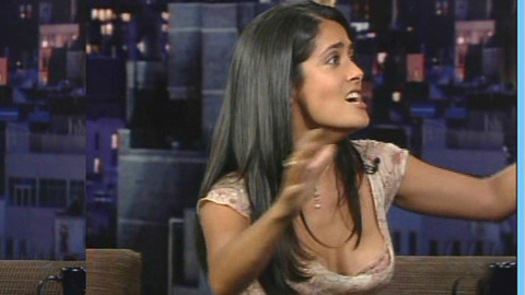 Pic: Salma Hayek in Late Show with David Letterman