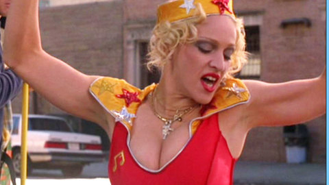 Pic: Madonna in Blue in the Face