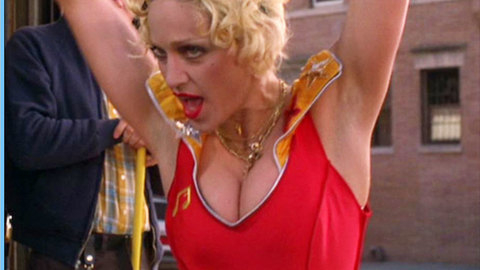 Pic: Madonna in Blue in the Face