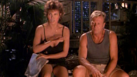 Pic: Raquel Welch in Trouble in Paradise (1989)