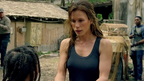 Pic: Rhona Mitra in The Last Ship