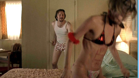 Pic: Polly Shannon in Men with Brooms