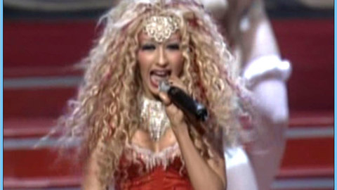 Pic: Christina Aguilera in MTV Movie Awards