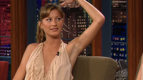 Pic: Gisele Bundchen in The Tonight Show with Jay Leno (1992-2009)