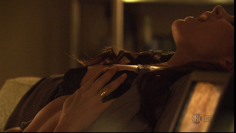 Pic: Rachel Shelley in The L Word