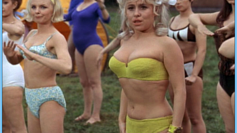 Pic: Barbara Windsor in Carry On Camping