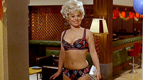 Pic: Barbara Windsor in Carry On Abroad