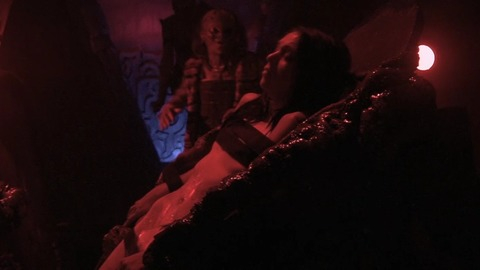 Pic: Emily Booth in Evil Aliens