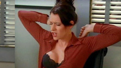 Pic: Paget Brewster in Andy Richter Controls the Universe