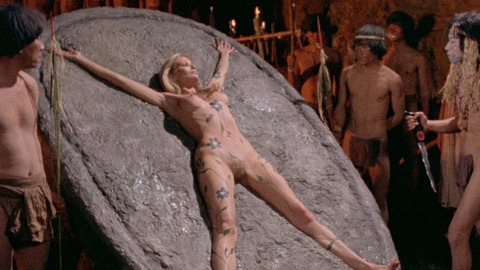 Pic: Alexandra Delli Colli in Zombie Holocaust