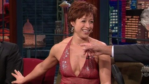 Pic: Paige Davis in The Tonight Show with Jay Leno