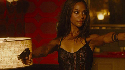 Pic: Zoe Saldana in The Losers
