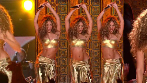 Pic: Shakira in The Grammy Awards