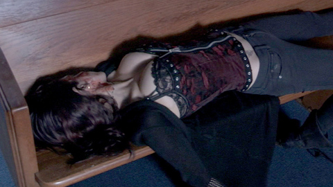 Pic: Robin Sydney in Night of the Living Dead 3D: Re-Animation