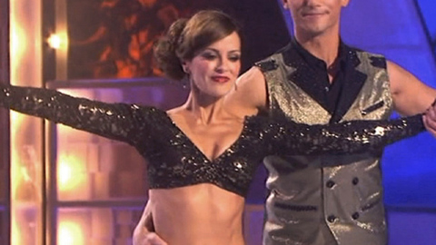 Pic: Rebecca Budig in Skating with the Stars