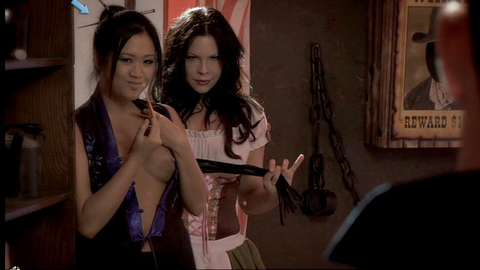 Pic: Kathryn Le in 2001 Maniacs: Field of Screams