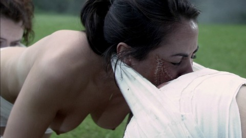 Pic: Ashley C. Williams in The Human Centipede