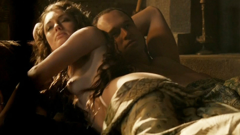 Pic: Laura Haddock in Da Vinci's Demons