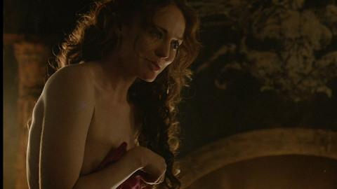Pic: Laura Haddock in Da Vinci's Demons