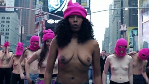 Pic: Michelle Miss Knockout Bracey in Free the Nipple