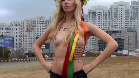 Pic: Alexandra 'Sasha' Schevchenko in I am Femen