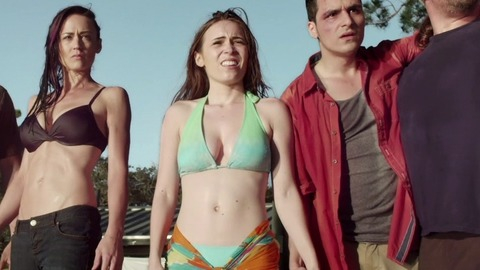 Pic: Brianna Ferris in 3 Headed Shark Attack