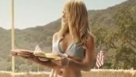 Pic: Sara Jean Underwood in Carl's Jr. Emily Ratajkowski & Sara Jean Underwood Commercial