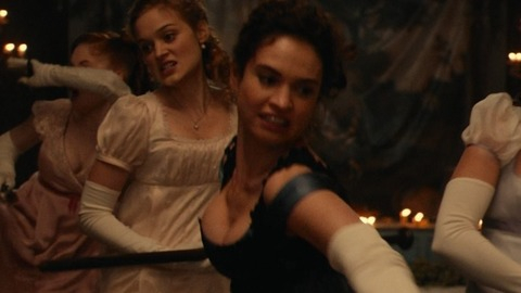 Pic: Lily James in Pride and Prejudice and Zombies