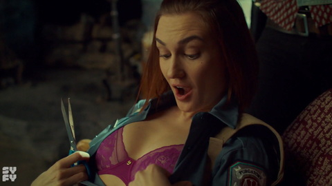 Pic: Katherine Barrell in Wynonna Earp
