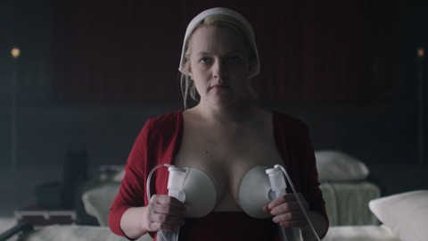 Pic: Elisabeth Moss in The Handmaid's Tale