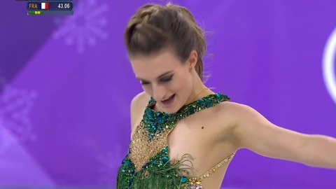 Pic: Gabriella Papadakis in PyeongChang 2018 Olympic Winter Games