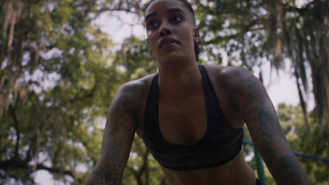Pic: AzMarie Livingston in The Purge