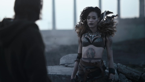 Pic: Cassie Clare in Death Race 4: Beyond Anarchy (2018)