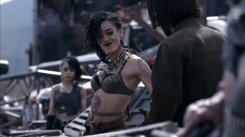 Pic: Cassie Clare in Death Race 4: Beyond Anarchy (2018)