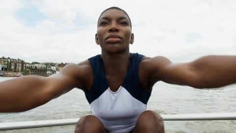 Pic: Michaela Coel in Black Earth Rising (2018)