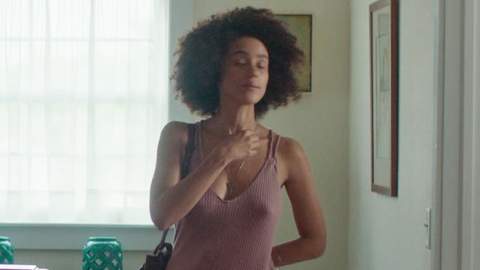 Pic: Nathalie Emmanuel in Holly Slept Over (2020)