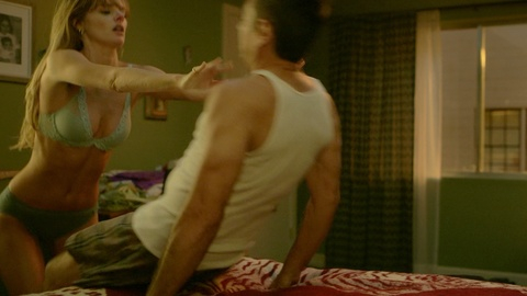 Pic: Samara Weaving in The Valet