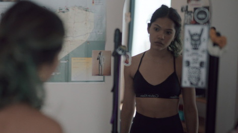 Pic: Sasha González in Thursday's Widows