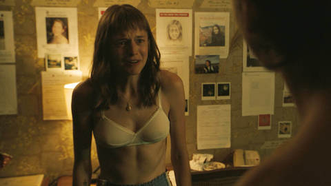 Pic: Emma Corrin in A Murder at the End of the World (2023)