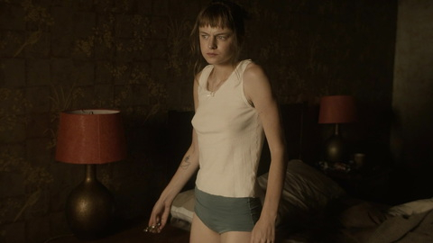 Pic: Emma Corrin in A Murder at the End of the World
