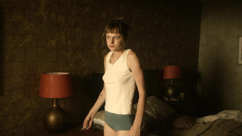 Pic: Emma Corrin in A Murder at the End of the World