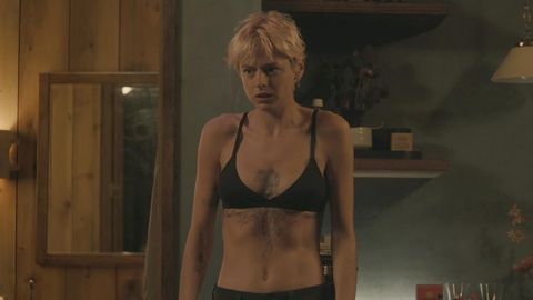 Pic: Emma Corrin in A Murder at the End of the World