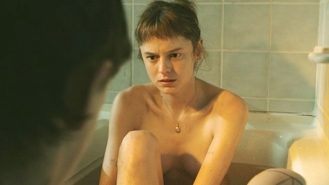 Pic: Emma Corrin in A Murder at the End of the World