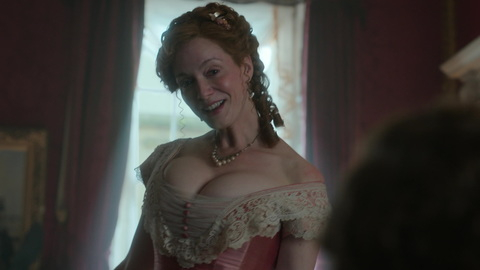 Pic: Christina Hendricks in The Buccaneers