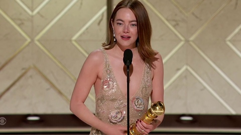 Pic: Emma Stone in Golden Globe Awards