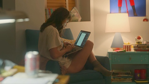 Pic: Melissa Benoist in The Girls on the Bus